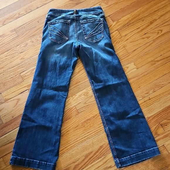 Ariat Dark Blue Wide Leg Trouser Jeans for Women Size 28S - Picture 3 of 7